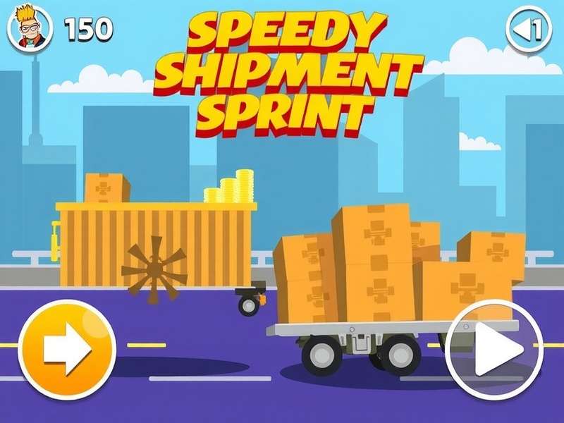Speedy Shipment Sprint Game Screenshot